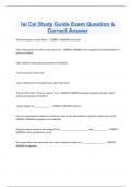 Iai Csi Study Guide Exam Question &  Correct Answer