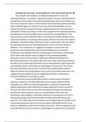 criminological psychology personality (8) essay