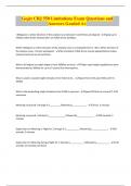 Gojet CRJ 550 Limitations Exam Questions and Answers Graded A+