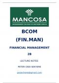 Mancosa Capital budgeting Guide