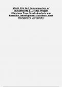 SNHU |FIN 340 Fundamentals of Investments| 5-1 Final Project |Milestone Two- Stock Analysis and Portfolio Development| Southern New Hampshire University