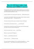 Phys 151 TOP Study Guide Exam  Questions and CORRECT Answers