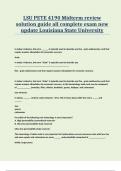 LSU PETE 4190 Midterm review solution guide all complete exam new update Louisiana State