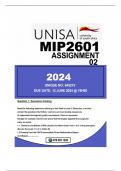 MIP2601 ASSIGNMENT 02..UNIQUE NO: 648210 .DUE 12JUNE 2024 TIME 19:00