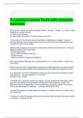 IL Leasing License Exam with complete solutions 2024