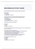 BIOCHEM ACS STUDY GUIDE LATEST UPDATED