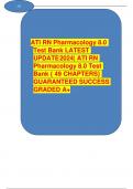 ati rn pharmacology 8.0 test bank latest update 2024 A+ 