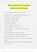 MLPAO Test Prep – Chemistry Questions and Answers