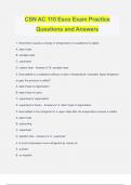 CSN AC 110 Esco Exam Practice Questions and Answers