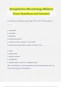 Straighterline Microbiology Midterm Exam Questions and Answers