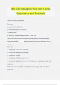 Bio 250 straighterline test 1 prep Questions and Answers