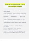 Straighterline Microbiology Exam 4 Questions and Answers