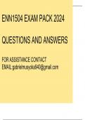 ENN1504 Exam pack 2024(Questions and answers)