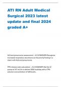 ATI RN Adult Medical Surgical 2023 latest update and final 2024 graded A+