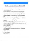 Health Assessment Bates chapter 1-5 Questions And Answers Latest |Update| Verified Answers 