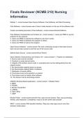 Finals Reviewer (NCMB 210) Nursing Informatic