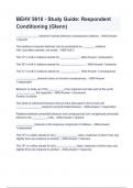 BEHV 5610 - Study Guide_ Respondent Conditioning (Glenn).