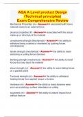 AQA A Level product Design  (Technical principles)  Exam Comprehensive Review