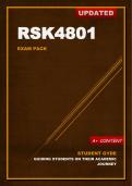 RSK4801 Updated Exam Pack (2024)