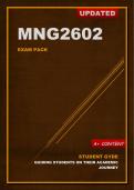 MNG2602 Updated Exam Pack (2024) Oct/Nov [A+ Guaranteed]