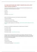 CLC EXAM QUESTIUONS AND CORRECT ANSWERS 2024-2025 LATEST  UPDATE ALREADY GRADED A+ A patient on the general medical ward is on a 28% air entrainment mask with the flowmeter set at 5  L/min. What is the total flow delivered to the patient?