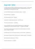 Exph 240 Quiz 1 WVU  Questions and Answers 2024;full solution pack