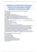 ARDMS Echo RDCS Board Registry Practice Test Questions Verified Questions And Answers 2024