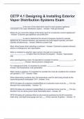 CETP 4.1 Designing & Installing Exterior Vapor Distribution Systems Exam  Graded A