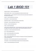 Lab 1 BIOD 151 abdominal region - correct answersabdomen abdominopelvic cavity - correct answersabdominal cavity and pelvic cavity anatomical position - correct answersTo stand erect with arms at the sides and palms of  the hands turned forward anterior -