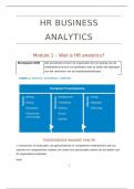 Samenvatting HR Business Analytics