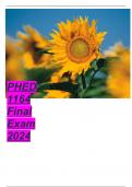 PHED 1164 Final Exam 2024