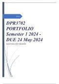 DPR3702 PORTFOLIO Semester 1 2024 - DUE 24 May 2024