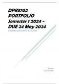 DPR3702 PORTFOLIO Semester 1 2024 - DUE 24 May 2024