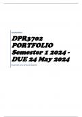 DPR3702 PORTFOLIO Semester 1 2024 - DUE 24 May 2024