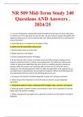 NR509 Midterm QUESTIONS AND ANSWER 2024/25