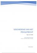 Samenvatting -  Geschiedenis van het privaatrecht (C01B1a)