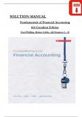 Solution Manual For Fundamentals of Financial Accounting, 6th Edition by Fred Phillips, Robert Libby, Verified Chapters 1 to 13, Complete 