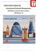 Solution Manual for International Financial Management, 10th Edition By Cheol Eun, Bruce Resnick, Verified Chapters 1 to 21, Complete Newest Version