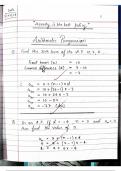 Mathematics class 10 chapter arithmetic progression 