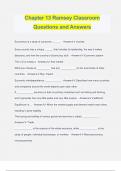 Chapter 13 Ramsey Classroom Questions and Answers