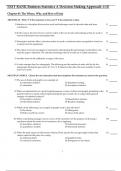 Test Bank Business Statistics: A Decision Making Approach 11th Edition David Groebner, Patrick Shannon, Phillip Fry. Isbn. 9780137835393 (Chapters 1-20).