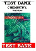 Test Bank for Chemistry 10th Edition by Steven S. Zumdah, Susan A. Zumdahl & Donald J. DeCoste ISBN 9781305957404 Chapter 1 - 22 | Complete Guide A+