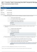 Wk 3 – Practice: Topic 9: Assessing How Well Companies Manage Their Inventories Quick Check Score: 20 / 20 (100.00%