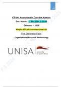 IOP2601 Assignment 4 (Complete Answers) Due 27 May 2024- Semester 1/2024 [UNISA]