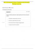BIO 152 Module 6 Exam- Questions and Answers  Portage Learning