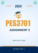 PES3701 Assignment 3 Semester 1 Due date 30 july 2024