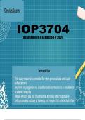 IOP3704 Assignment 4 (COMPLETE ANSWERS) Semester 2 2023  DUE 6 November 2024.