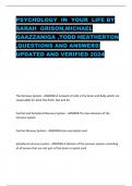 PSYCHOLOGY IN YOUR LIFE BY SARAH GRISON,MICHAEL GAAZZANIGA ,TODD HEATHERTON ,QUESTIONS AND ANSWERS| UPDATED AND VERIFIED 2024