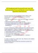 ATI Fundamentals Proctored Exam 2019| ATI  Fundamentals Proctored Retake Latest Updates  Question And Answers. A nurse is planning care for a group of clients. Which of the  following tasks should the nurse delegate to an assistive  personnel?  a. Changin