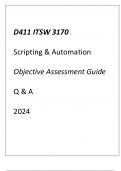 (WGU D411) ITEC 3170 Scripting & Automation Objective Assessment Guide 2024